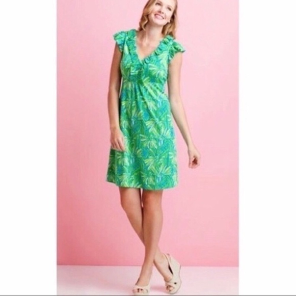 Lilly Pulitzer Rare Clare Seaweed Daisy Silk dress
